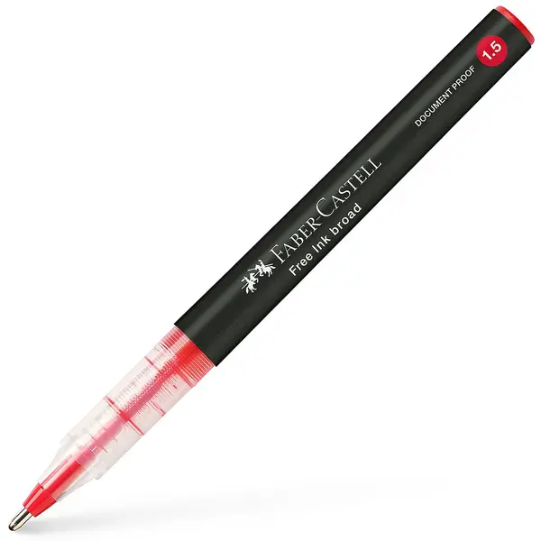 Roller Faber-Castell Free Ink - 1.5 mm, negru