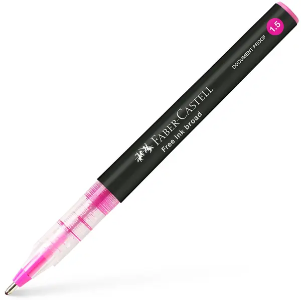 Roller Faber-Castell Free Ink - 1.5 mm, roz