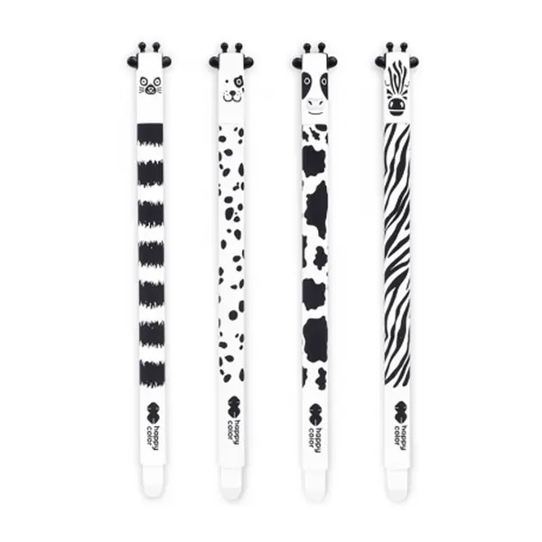 Roller gel cu rescriere, 0.5mm, albastru, Happy Color Black & White