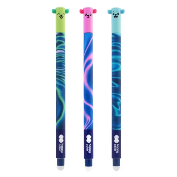 Roller gel cu rescriere, 0.5mm, albastru, Happy Color Magic Sky