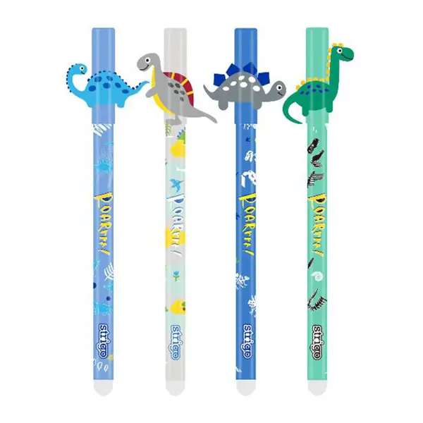 Roller gel cu stergere Strigo Dinozauri