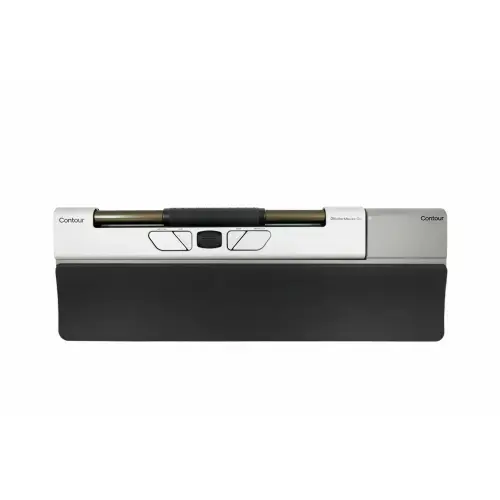 Roller Mouse Contour Design, RollerMouse Go, Wireless / Bluetooth / USB-A, 4000 DPI, Negru/Argintiu