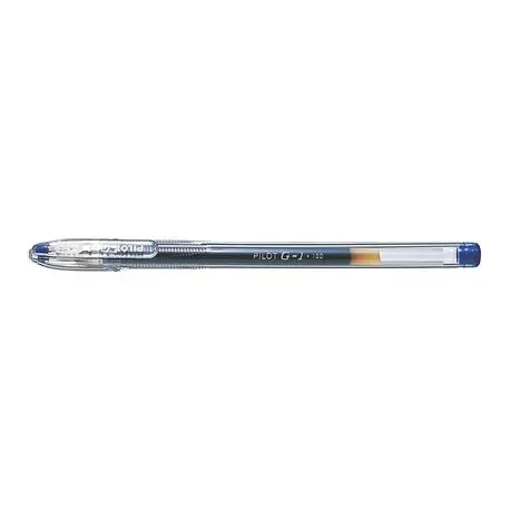 Roller reincarcabil cu gel G-1 Pilot 0.5 mm varf fin , cerneala albastra