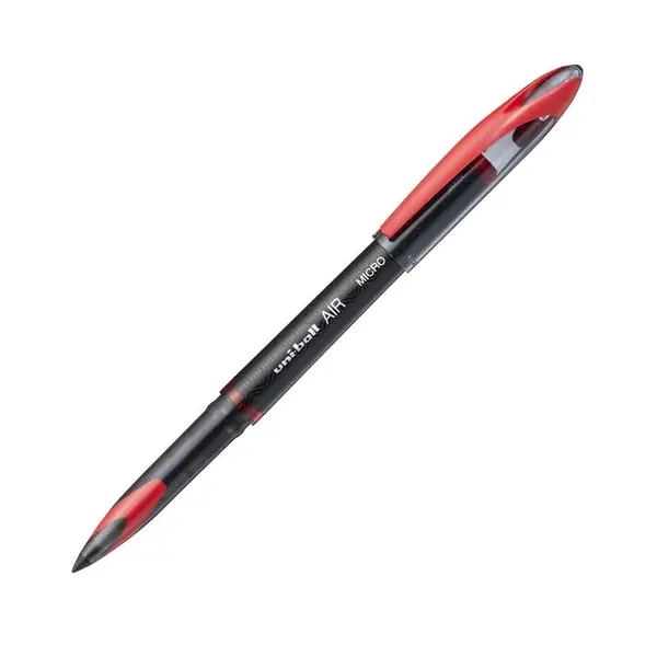 Roller Uni-ball AIR Micro UBA-188-M, 0.5mm, corp negru, detalii in culoarea scrisului