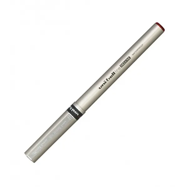 Roller Uni-ball DeLuxe UB-177, 0.7mm, corp auriu, detalii in culoarea scrisului