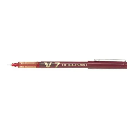 Roller V7 Hi-Tecpoint Pilot 0.7 mm varf mediu rosu