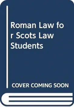Roman Law for Scots Law Students, Paperback/Craig Anderson