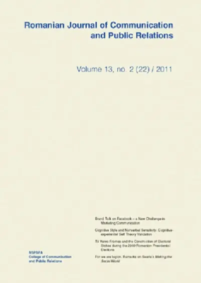 Romanian Journal of Communication and Public Relations - nr. 22 / 2011 |