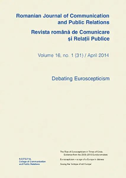 Romanian Journal of Communication and Public Relations / Revista romana de comunicare si relatii publice - nr. 31 / 2014 |