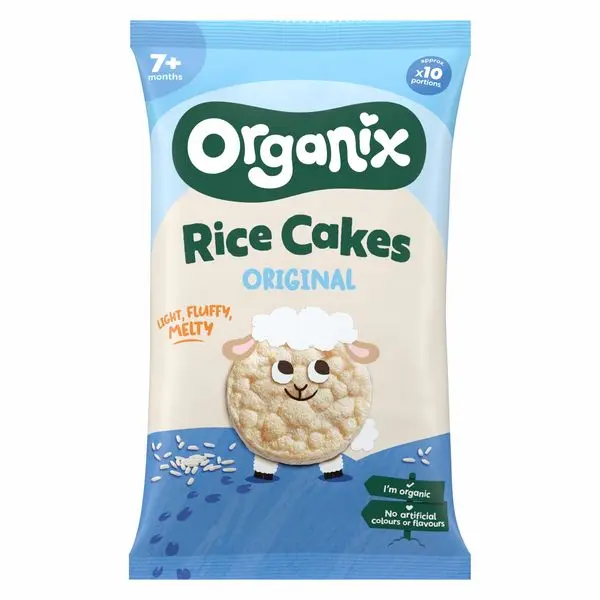 Rondele de orez Clouds, 7 luni+,Organix | 40 grame