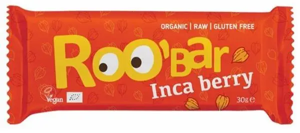 Roobar Bio bar brut, inca berry și portocală, 30 g