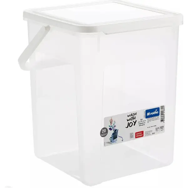 rotho Container detergent Rotho Basic, 9l, 5 kg, Transparent