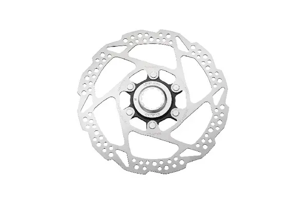 Rotor pentru frana pe disc Shimano SM-RT54-S, 160mm, cu piulita center lock (canal extern, negru), pentru placute resin