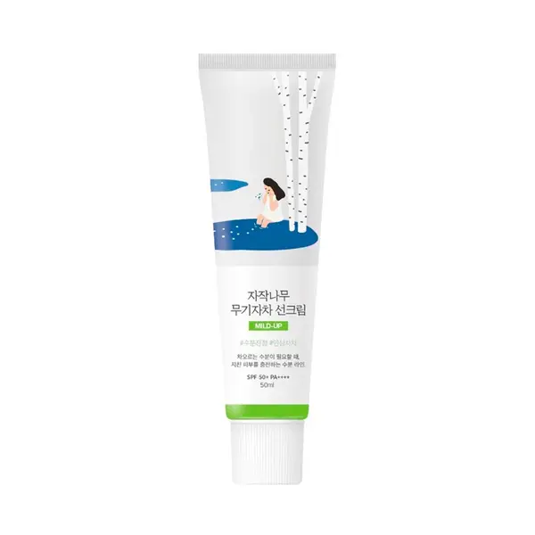 Round Lab - Birch Juice Moisturizing Mild-Up Sun Cream SPF 50+ PA++++ - 50ml