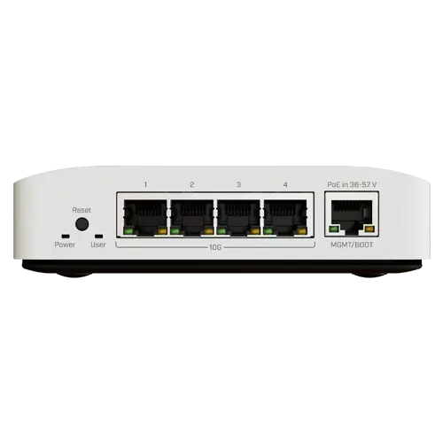 Router 4 porturi 10G, 1 port 1G, sina DIN - MikroTik CRS304-4XG-IN