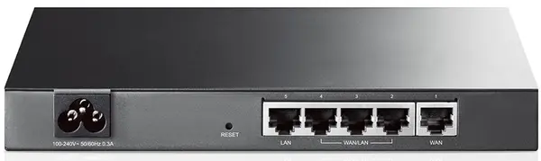 Router Broadband Load Balance, 5 porturi, 1x WAN, 1x LAN, 3x WAN/LAN configurabil, 100Mbps, cu management, Tp-Link TL-R470T+