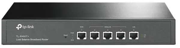 Router Broadband Load Balance, Tp-Link TL-R480T+, 1x WAN, 1x LAN, 3x WAN/LAN configurabile, 10/100Mbps