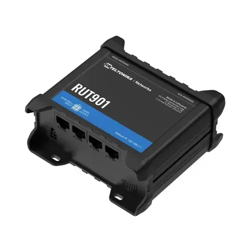 Router Industrial Teltonika RUT901, LTE, 4G, Dual Sim, 1x WAN, 3x LAN