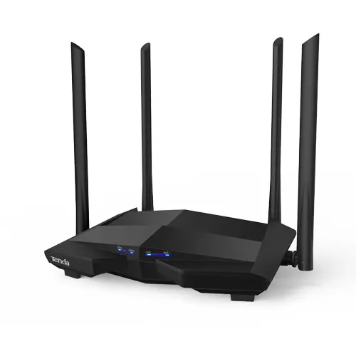 Router WiFi 5 (802.11ac) DualBand 2.4/5GHz, 300+867Mbps, 4x6dBi, 4 porturi Gigabit - TENDA TND-AC10-V30