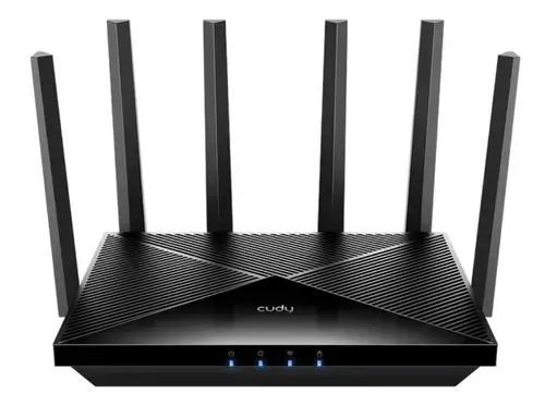Router Wireless Cudy WR11000, Tri-Band, Wi-Fi 7, Quad-Core 1.5GHz, 128MB/512MB Flash/RAM, 4 Porturi 2.5G, MLO, Cudy Mesh