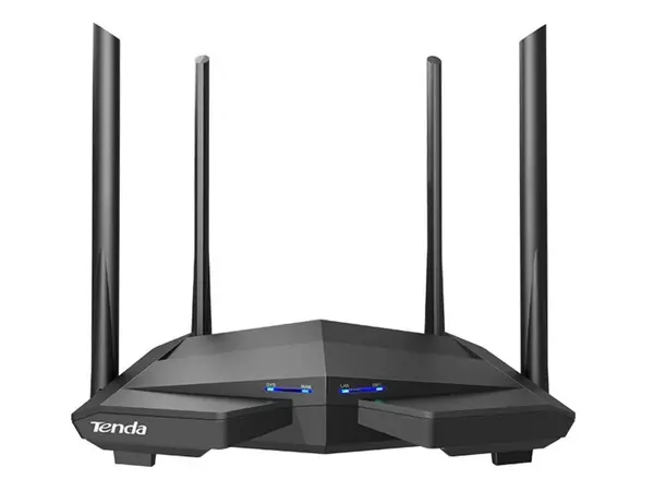 Router wireless Tenda TND-AC10, v6.0, Wi-Fi 5 AC1200, dual-band, 4 antene 6 dBi, 4 porturi Gigabit, IPv6, mod AP si repeater