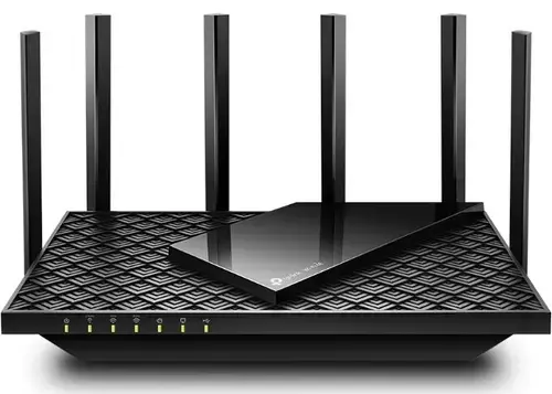 Router Wireless TP-Link Archer AXE75, AX5400, Wi-Fi 6E, Tri-Band, Gigabit, Tehnologie OneMesh™, Beamforming, Port USB 3.0, 6 Antene Externe (Negru)
