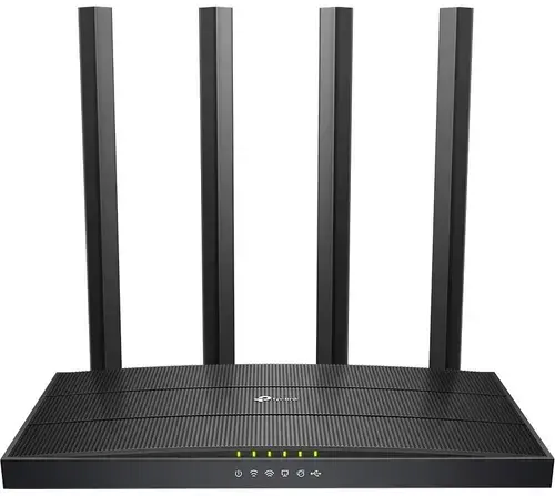 Router Wireless TP-Link Archer C6U, Gigabit, Dual Band, 1200 Mbps, 4 Antene externe (Negru)