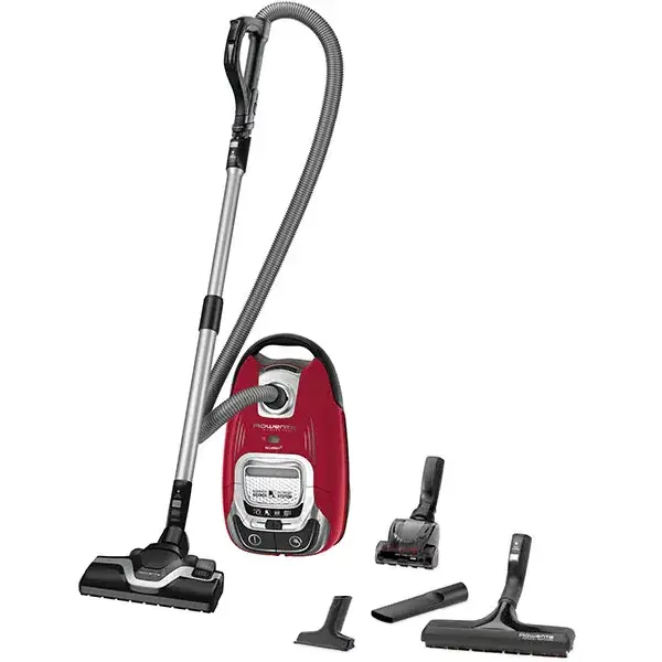 Rowenta Aspirator cu sac ROWENTA Silence Force 5 RO7473EA, 4.5l, 400W, 58dB, Rosu-Argintiu
