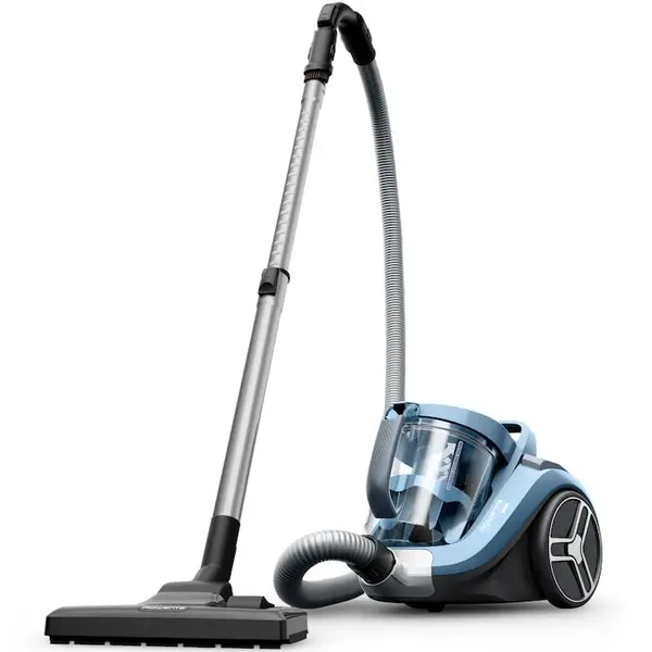 Rowenta Aspirator fara sac Rowenta Compact Power XXL RO4B11EA, 900 W, recipient pentru praf 2.5 L, filtrare 99.98%, compact, bleu