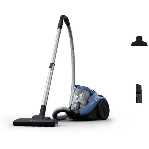 Rowenta Aspirator Rowenta RO3721EA, 750 W, fara sac, compact, capacitatea recipientului pentru praf 1.5L, 3 niveluri de filtrare, Albastru
