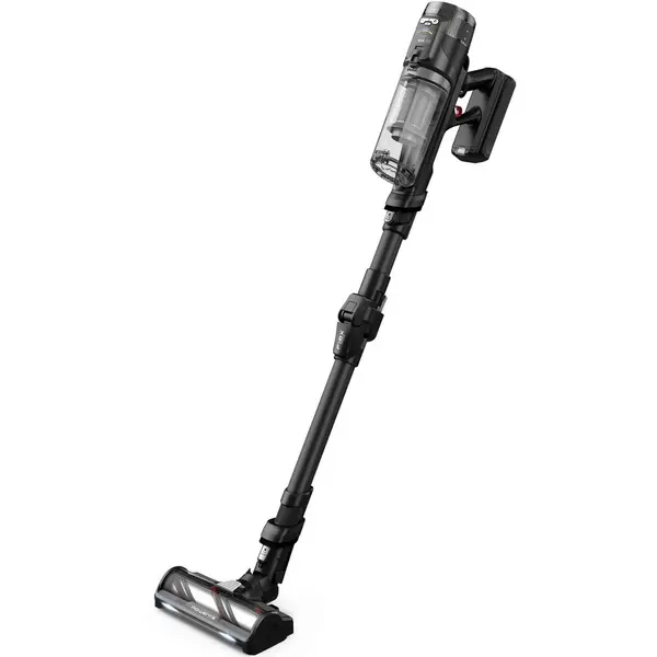 Rowenta Aspirator vertical fara fir Rowenta X-Force Flex 12.60 Neo Complete RH9L5SE0, 150 Air Watt in modul Boost, autonomie pana la 45 minute, tub flexibil, 2 perii motorizate, baterie detasabila, duza cu lumina LED, design ergonomic, Gri antracit