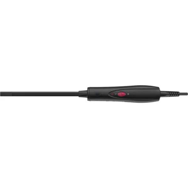 Rowenta Ondulator par Rowenta x Karl Lagerfeld Curls Forever CF311LF0, 180° C, invelis Keratin&Shine, incalzire rapida, manusa de protectie, cablul 1.8 m, negru/rosu