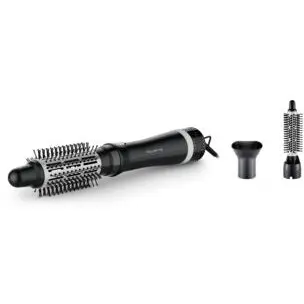 Rowenta Perie cu aer cald Rowenta Express Style CF6320F0, 3 accesorii, cablu rotativ 360°, 3 setari de temperatura cu aer cald si rece, 3 trepte de viteza, varf rece, negru & argintiu