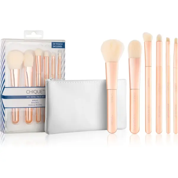 Royal and Langnickel Chique Rose Gold set perii machiaj pentru față și ochi