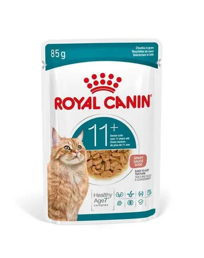 ROYAL CANIN Ageing 11+ Gravy 12x85 g bucăți în sos pisici senior peste 11 ani