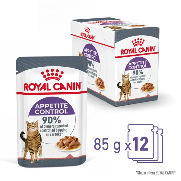 ROYAL CANIN Appetite Control Care Adult hrană umedă pisici reglarea apetitului (în sos), bax, 85g x 12buc