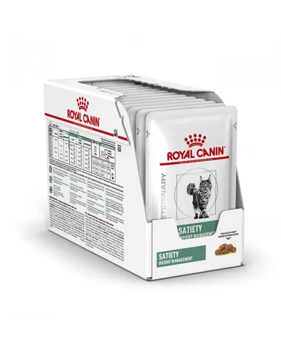 ROYAL CANIN Cat Satiety Feline 12 x 85 g hrana umeda dietetica pentru pisici adulte supraponderale/obeze