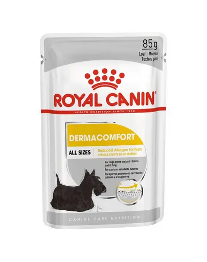 ROYAL CANIN Dermacomfort pateu pentru câini adulți cu piele sensibilă și iritabilă 24 x 85 g