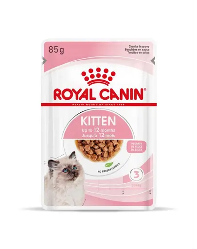 ROYAL CANIN Kitten Instinctive 24x85 g hrană umedă în sos pentru pisoi până la vârsta de 12 luni