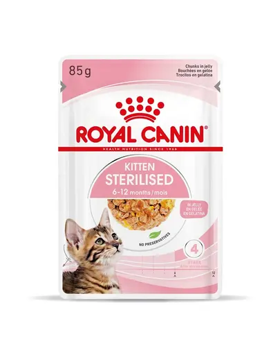 ROYAL CANIN Kitten Sterilised Hrana umeda pentru pisoi sterilizati, in aspic 24 x 85 g
