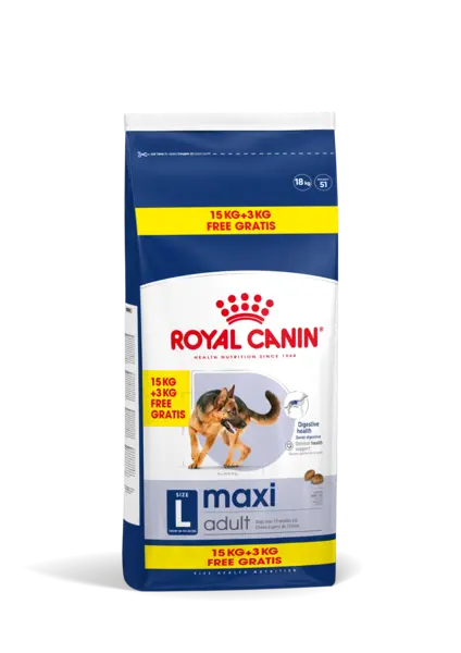 Royal Canin Maxi Adult hrana uscata caine, 15+3 kg