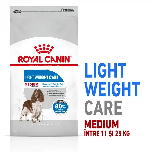 Royal Canin Medium Light Weight Care Adult hrana uscata caine, limitarea cresterii in greutate, 3 kg