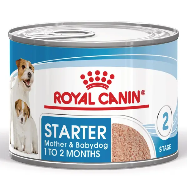 ROYAL CANIN Starter Mousse, mama și puiul, conservă hrană umedă câini, (mousse), 195g