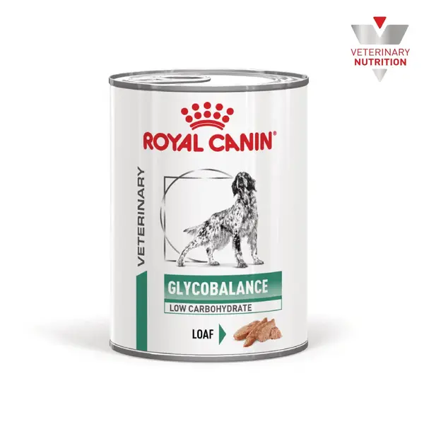 ROYAL CANIN VETERINARY DIET Glycobalance Low Carbohydrate, XS-XL, dietă veterinară, conservă hrană umedă câini, diabet, (pate), 195g