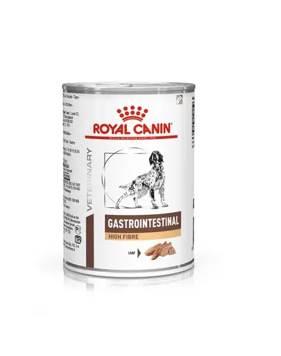 ROYAL CANIN Veterinary Gastrointestinal High Fibre 6 x 410 g pateu pentru câini cu tulburări digestive