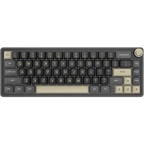 ROYAL KLUDGE Tastatura Gaming Royal Kludge R75, Brown Switch, iluminare RGB, Wired (Negru/Maro)