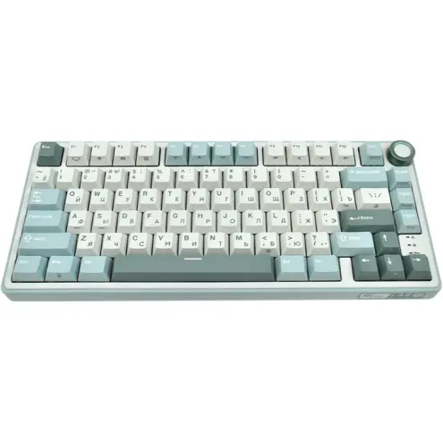ROYAL KLUDGE Tastatura Gaming Royal Kludge R75, Silver Switch, iluminare RGB, Wired, Wireless 2.4Ghz, Bluetooth (Albastru/Alb)