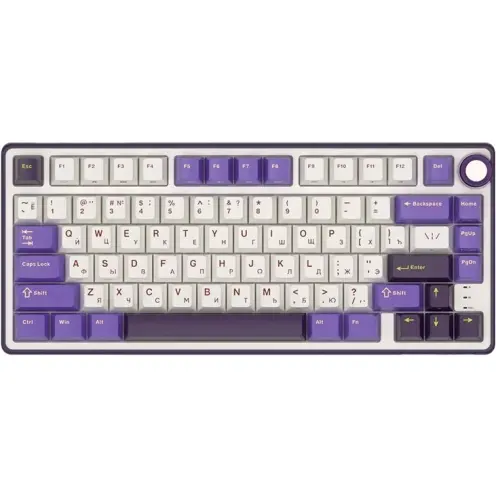 ROYAL KLUDGE Tastatura Gaming Royal Kludge R75, Silver Switch, iluminare RGB, Wired, Wireless 2.4Ghz, Bluetooth (Multicolor)
