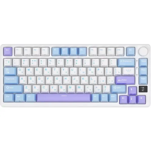 ROYAL KLUDGE Tastatura Gaming Royal Kludge RK-M75, Brown switch, iluminare RGB, Wired, Wireless 2.4Ghz, Bluetooth (Multicolor)