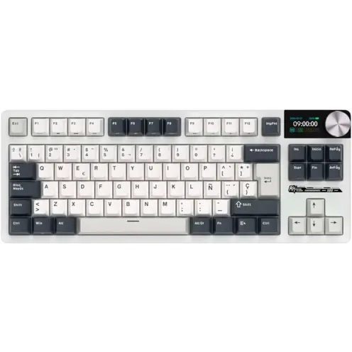 ROYAL KLUDGE Tastatura Gaming Royal Kludge S85, iluminare RGB, Wired, Wireless 2.4Ghz, Bluetooth, Cloud Switch (Alb/Negru)